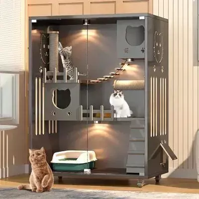 Cat House multifuncional, dimensiones L 90 x An 60 x Al 155 cm