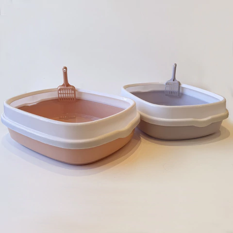 Litera para gatos con bordes y palita