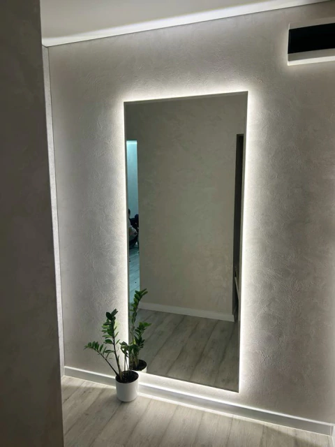 Espejo rectangular luz trasera