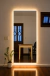 Espejo rectangular luz trasera