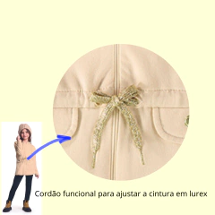 Parka Infantil Menina Glinny Molicotton com Capuz - loja online