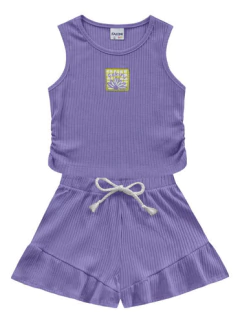 Conjunto Cropped E Shorts Infantil - Kids moda infantil