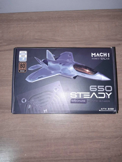 Fonte Mach1 Steady 650w 80 Plus Bronze Pfc Selo Teclab Preto