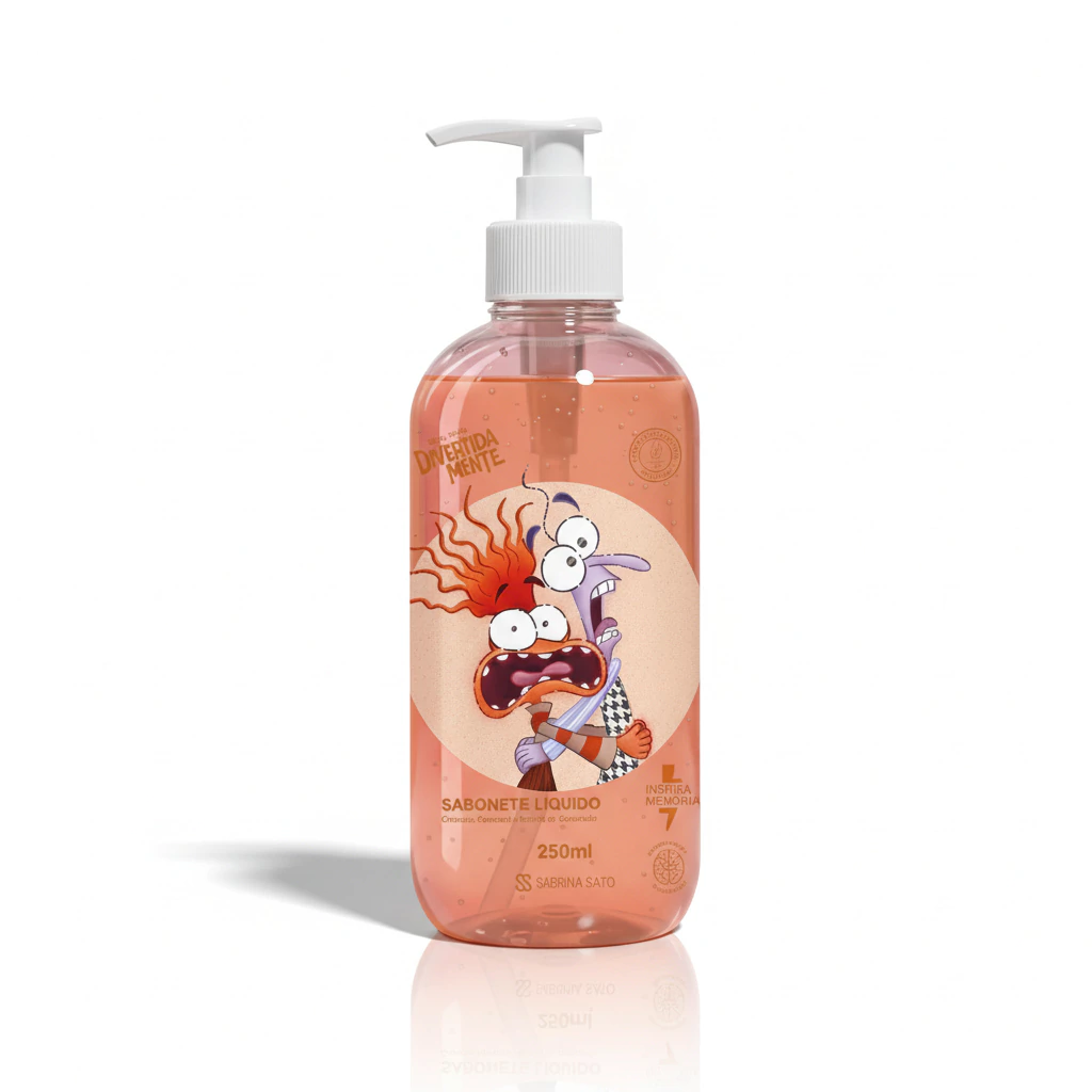 Sabonete Líquido Ansiedade e Medo Divertida Mente & Sabrina Sato 250ml