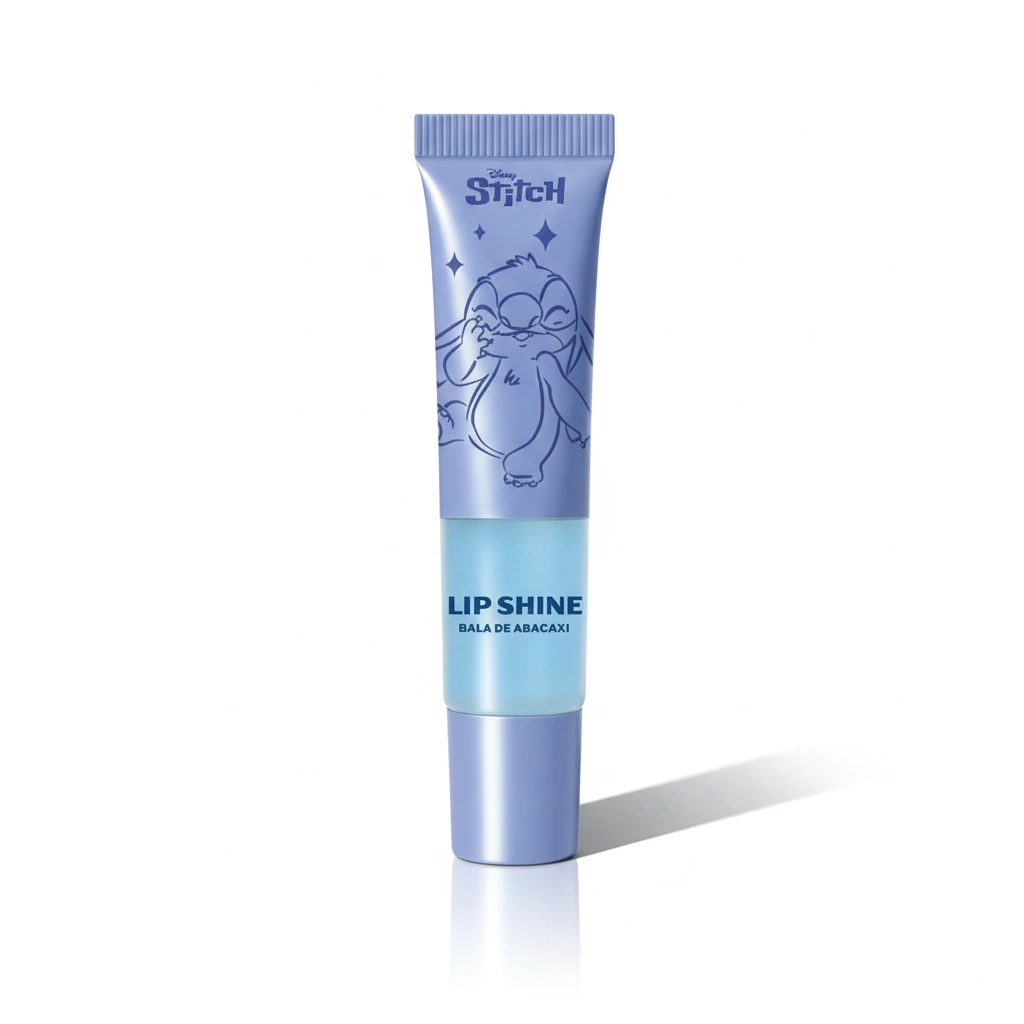 Lip Shine Stitch Bala de Abacaxi - Stitch Disney 8ml