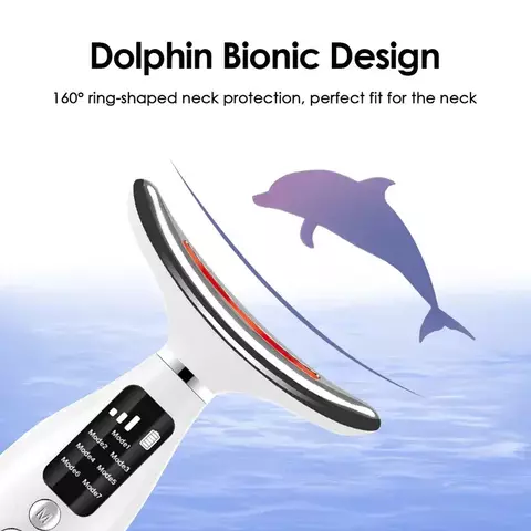 7 núcleos luzes led rosto pescoço dispositivo de beleza vibração massagem melhor