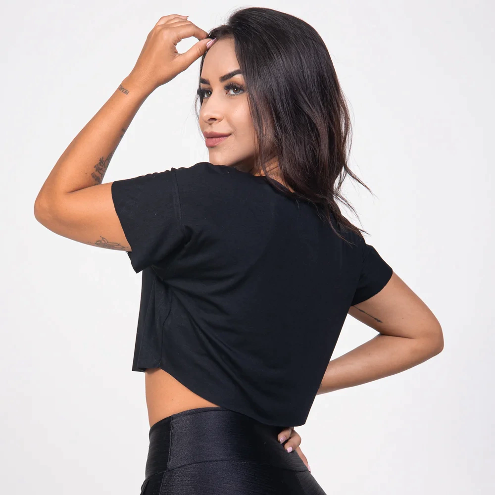 Cropped Feminino Fitness Academia Verão