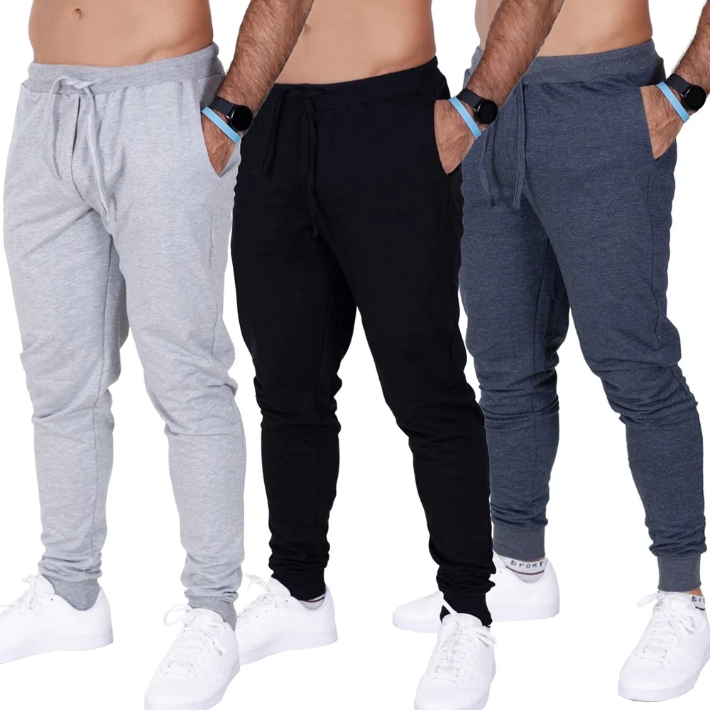 Kit 3 Calça Moletom Fristyle Com Bolso Masculino Adulto