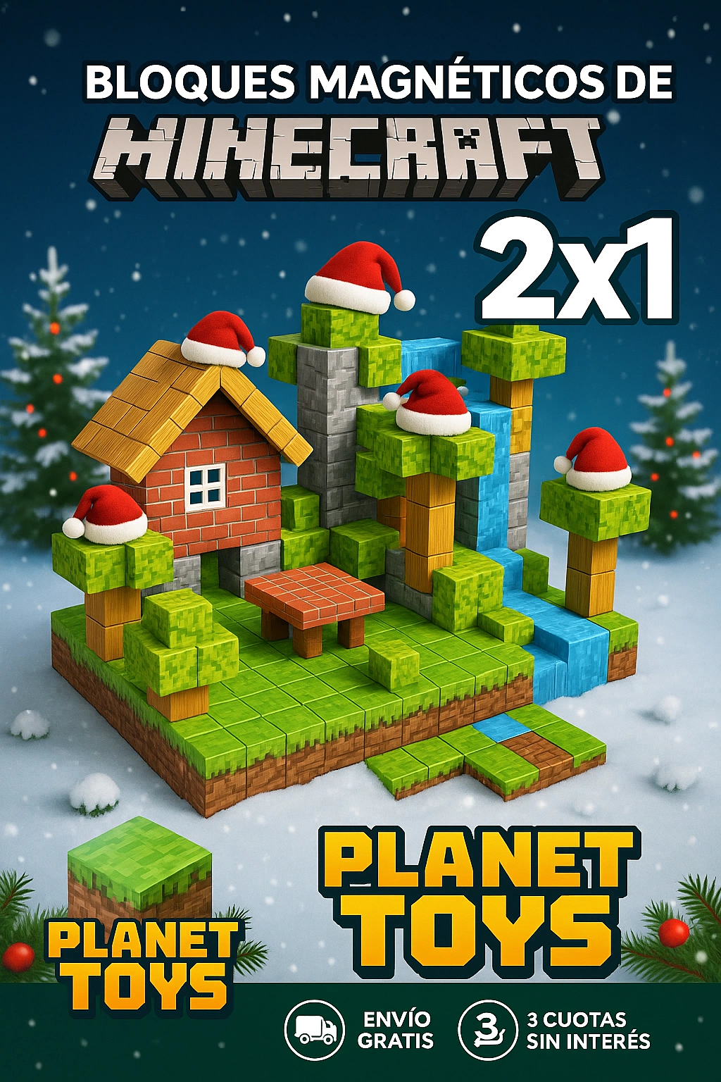 BLOQUES MAGNETICOS DE MINECRAFT - OFERTA LIMITADA DE REGALO NAVIDAD