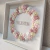 Quadro porta de maternidade com flores - Amoreco Baby Handmade