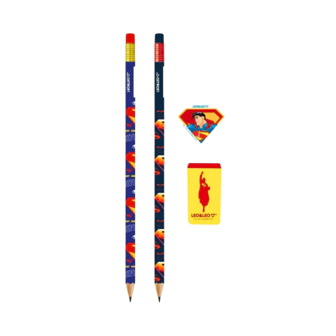 Kit Escolar SUPERMAN 4 pecas - LEO E LEO