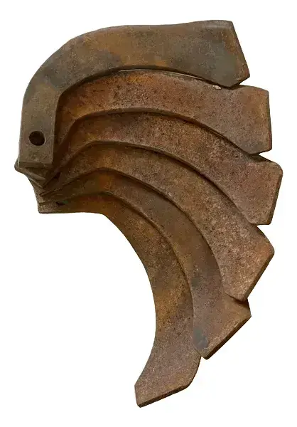 Kit 6 Enxadas Direitas Microtrator 1 Furo Para Terra Fofa