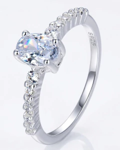 ANILLO ESMERALDA - PLATA 925 - comprar online