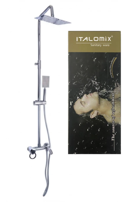 Ducha Escocesa Cuadrada Cromada Italomix (COD 107) - comprar online