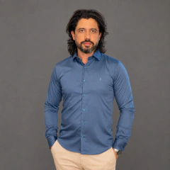 CAMISA ML SLIM FIBRA DE BAMBU HUNTER - comprar online