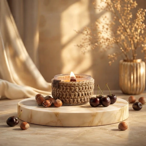 Vela Aromática Cereja com Avelã
