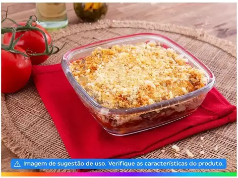 Assadeira de Vidro Quadrada Nadir