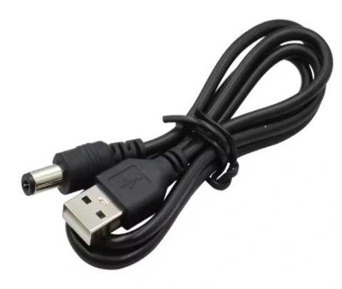 Cable USB a 5V DC.