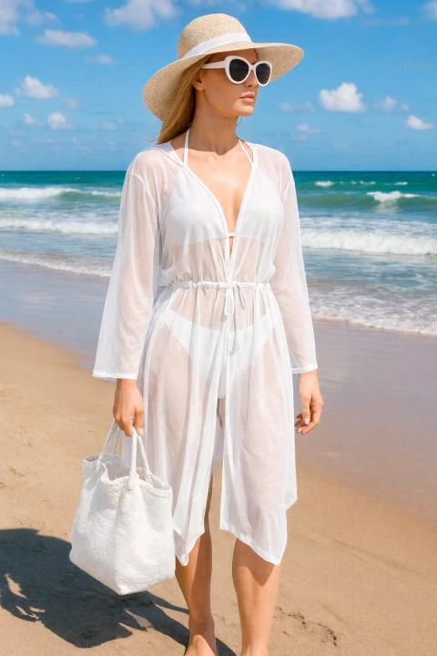 Saía Midi Maria - Branco