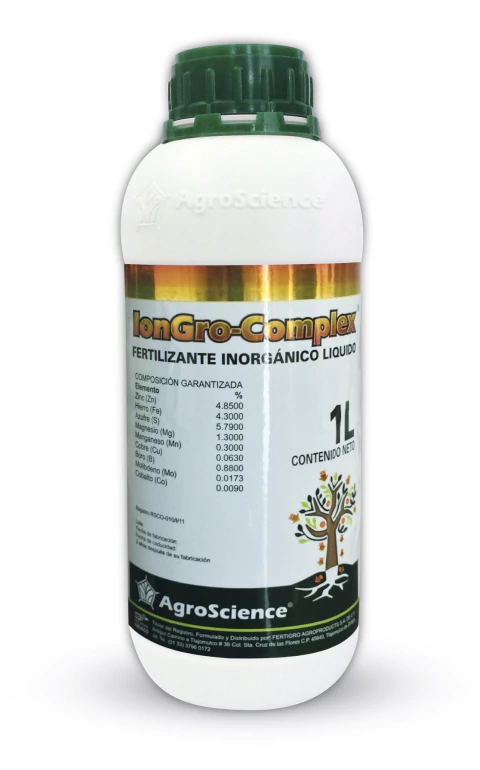 1 Lt Iongro-complex Quelatos Micronutrientes Zn Fe Mg Mn B C