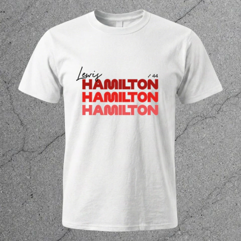 Remera Lewis Hamilton Ferrari Formula F1 Degrade