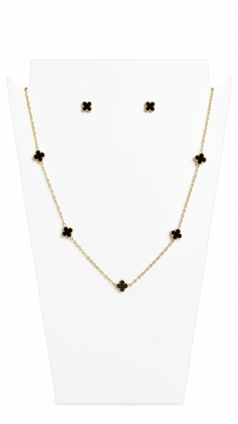 Conjunto Eloá (brinco, colar e pulseira)