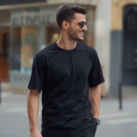 Remera Hombre Algodon Premium 30.1 Ultra Liviana/Fresca