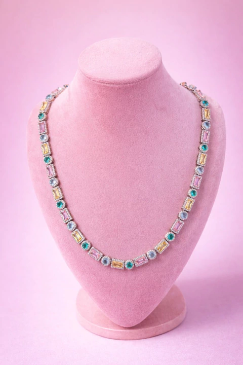 Colar de Pedras Candy Colors