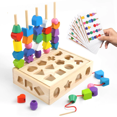 Juego de Encastre, Logica y Enhebrado - comprar online