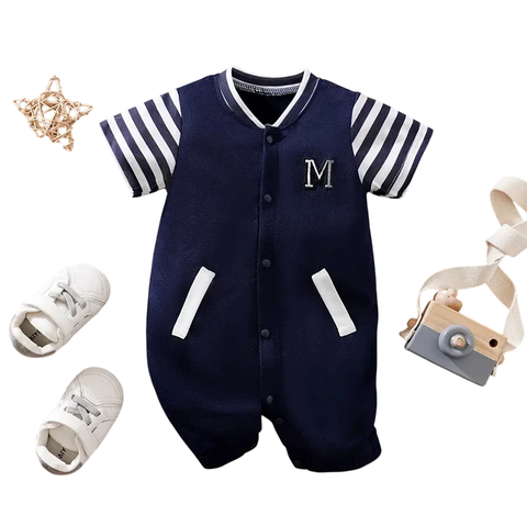 Macacão Mini Marinheiro Bordado