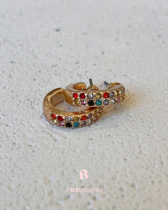 Aro doble strass multicolor
