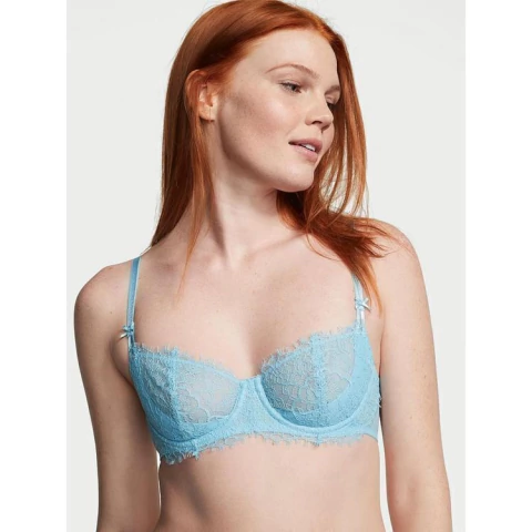 Corpiño Victoria's Secret - Lace Balconette "Cloud Blue"