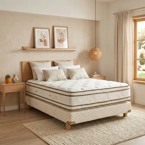 Colchón y Sommier Cannon Sublime Euro Pillow 2P 190x140x35 resortes pocket