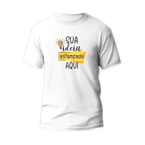 Camiseta Branca Malha PP - Poliester