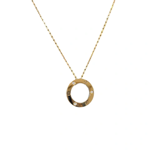 Colar Cartier Love 3 Diamantes