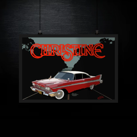Poster Paisagem - Christine, o Carro Assassino - Delay Crônico - Forja Negra