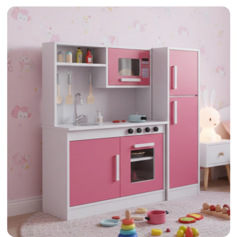 Cozinha Infantil Completo com Geladeira Faz de conta : Aprendizado e Diversão - comprar online