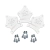 Kit 3 Garras de Ferro para Ventilador de Teto Lorensid Motor M3 - Branco Completo - comprar online