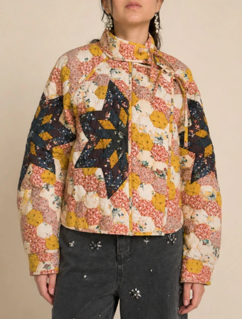 Campera Patchwork con Moño