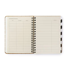 PLANNER PERMANENTE WIRE-O KRAFT SEMANAL NOTAS A5 LINHA E PONTO