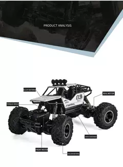 1:16 4wd rc carro com luzes led carros de controle remoto de rádio buggy caminhõ
