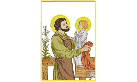 Saint Joseph the Worker and Child Jesus - buy online