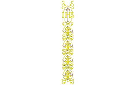 Liturgical Orphrey: IHS and Fleur-de-lis - buy online