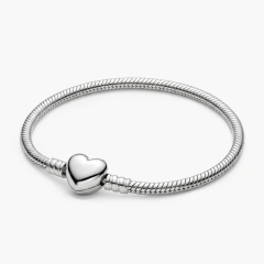 Pulseira Charme Inspiração Fecho Coração