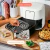 Fritadeira elétrica air fryer Beautiful TurboCrisp 6L branca Wildflower 1750W 110V painel touch - loja online