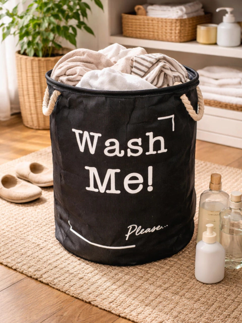Canasto de Ropa "Wash Me"