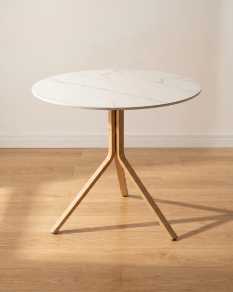 Mesa Delta pata natural 80 CM