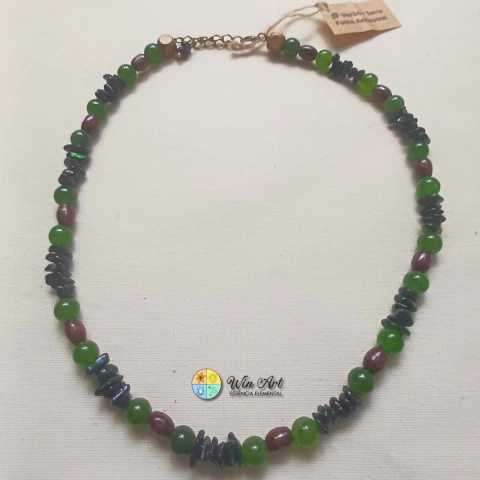 Colar Artesanal Folha Ancestral - Linha Terra