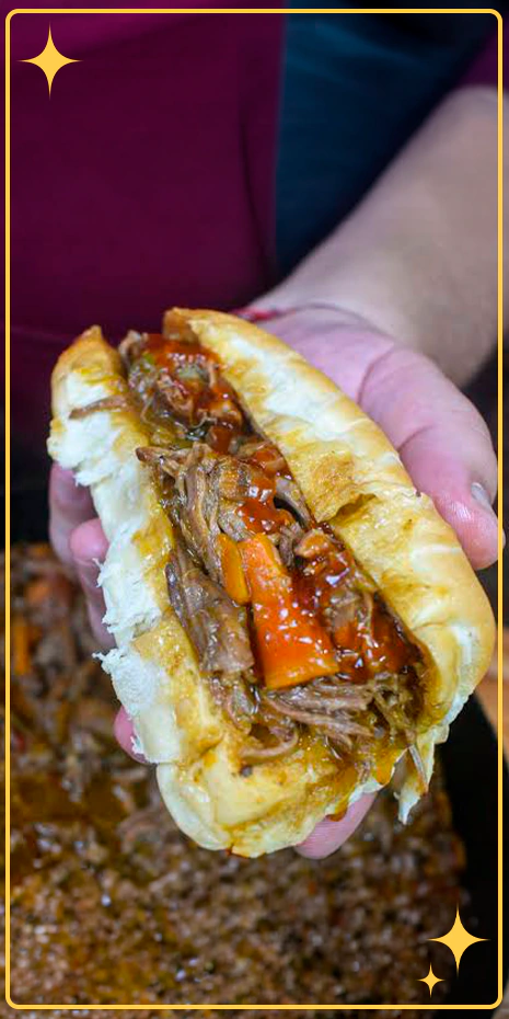 Sandwich de bondiola desmechada