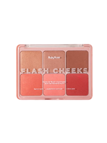 Paleta De Blush E Iluminador Flash Cheeks - Ruby Rose